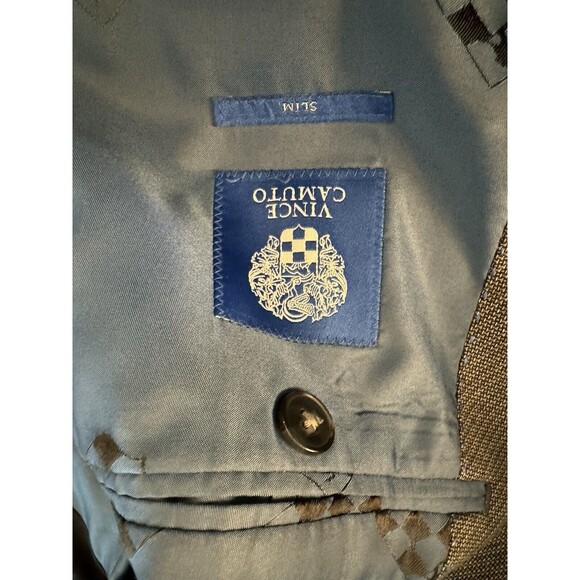 Vince Camuto Men’s‎ Size 38R Stretch Suit Jacket Blazer Gray Grey - Picture 9 of 11